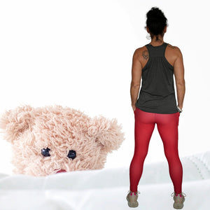 Crossover Leggings Featuring Pockets