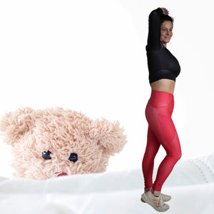 Crossover Leggings Featuring Pockets