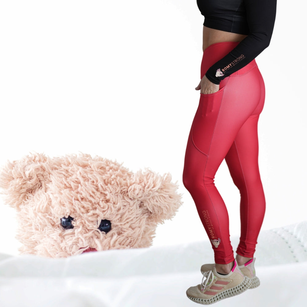 Crossover Leggings Featuring Pockets