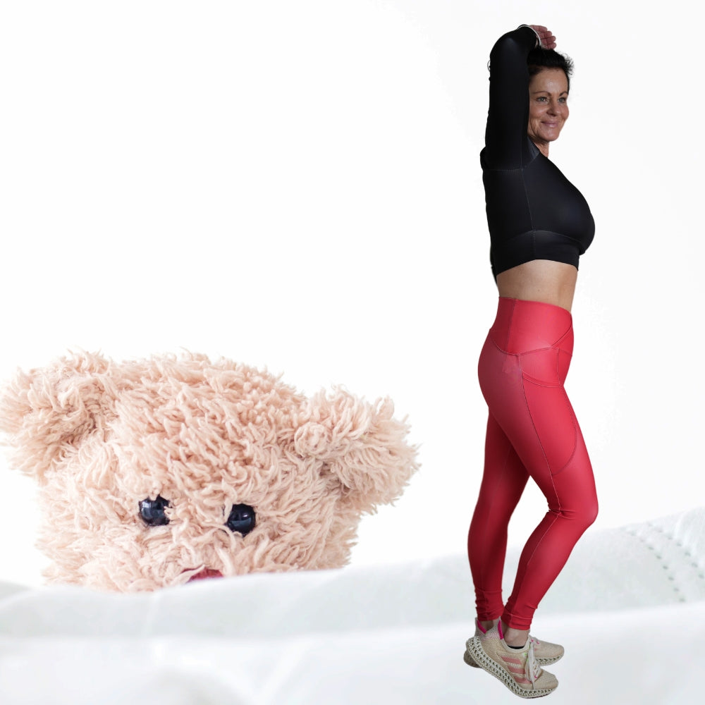 Crossover Leggings Featuring Pockets