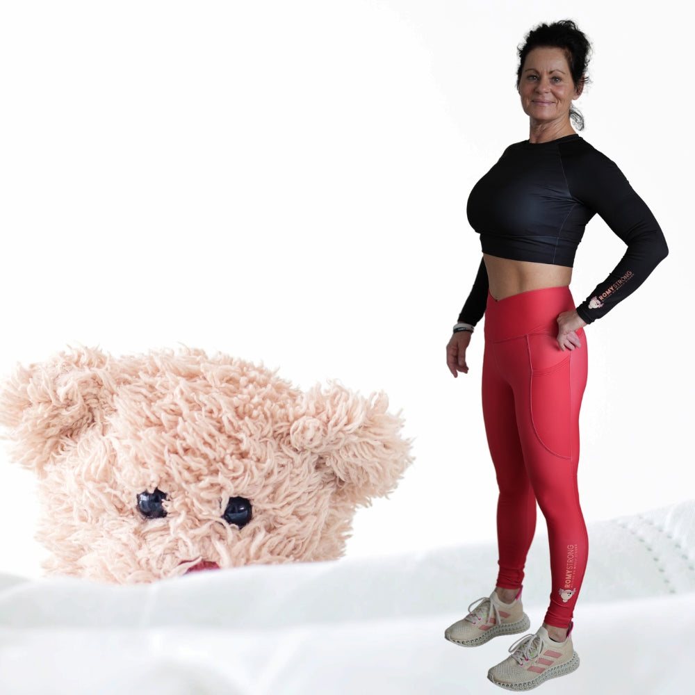 Crossover Leggings Featuring Pockets