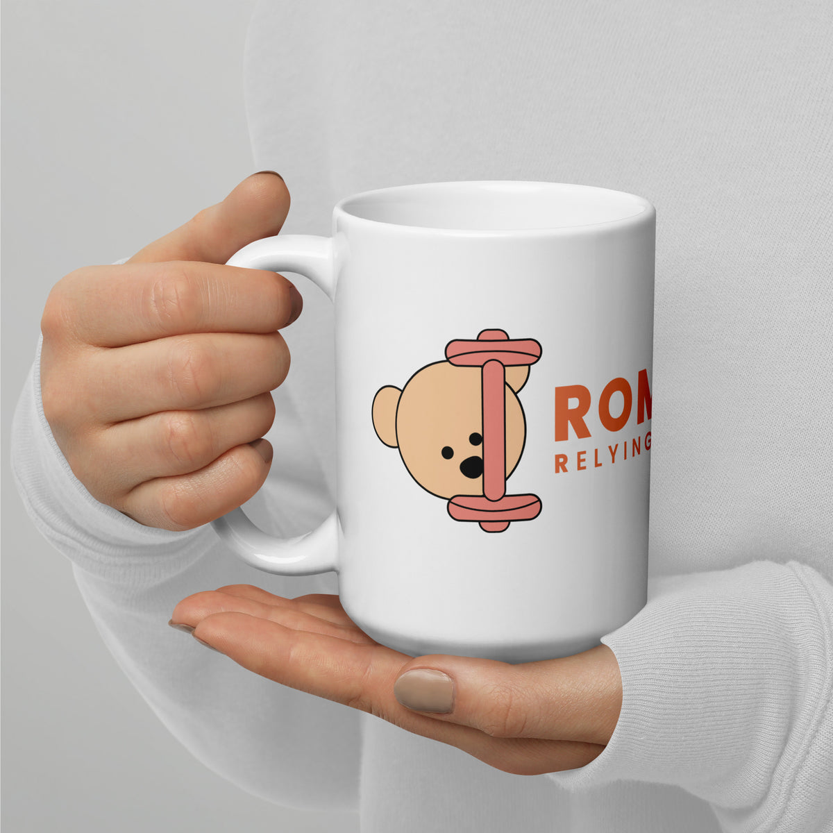 Shiny White Ceramic Mug